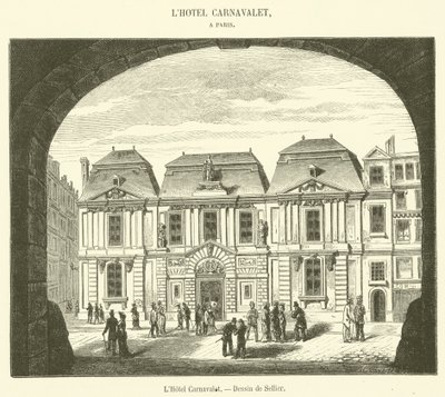 Hotel Carnavalet (rytina) od French School