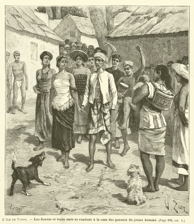 Ostrov Timor (rytina) od French School