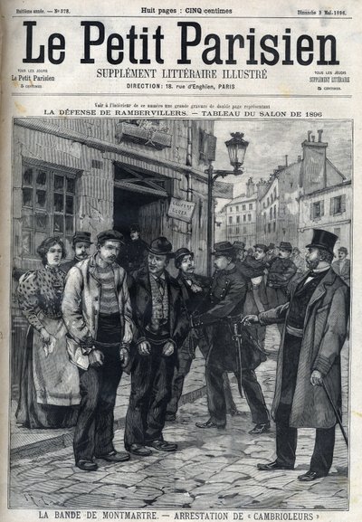 La Bande de Montmartre: Policie zatkla lupiče v Paříži v „Le petit Parisien““ od French School