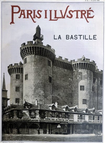 La Bastille. Obálka novin „Paris Ilustrious“ z 13. července 1889. od French School
