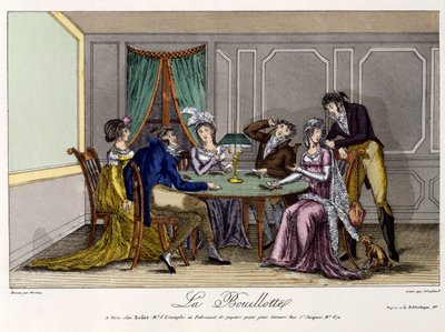 The Hot Water Bottle, c.1810 (ručně kolorovaná rytina) od French School