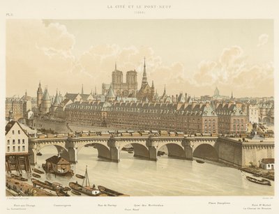 Město a Pont-Neuf, 1665 od French School