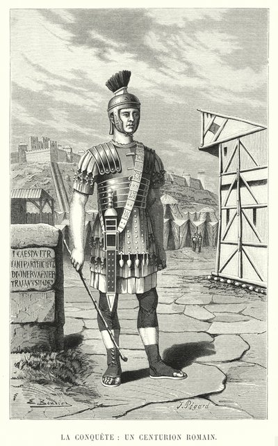 The Conquest, Of A Roman Centurion (rytina) od French School