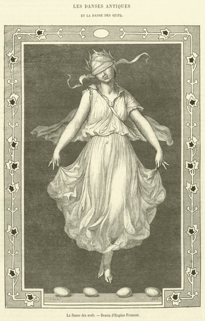 The Egg Dance (rytina) od French School