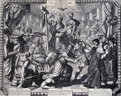 Rout of the Jansenists - satirický almanach vydaný jezuity od French School