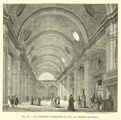 GrandSalle přestavěn v roce 1622, Salomon de Brosse od French School