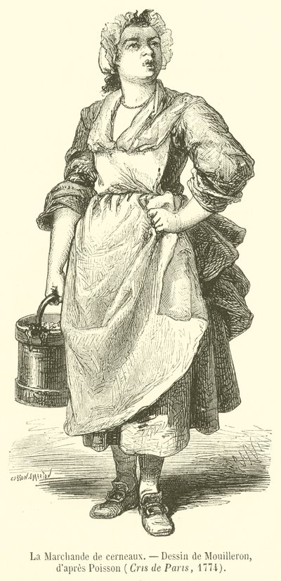 The Merchant of Kernels (rytina) od French School