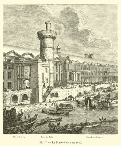 Porte-Neuve v roce 1650 od French School
