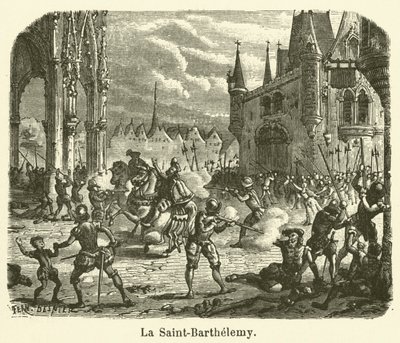 La Saint-Barthelemy (rytina) od French School