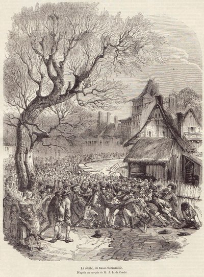 La Soule, Dolní Normandie, hospoda 28. února 1852. od French School