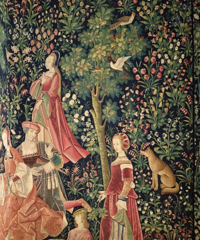 La Vie Seigneuriale: Mladé ženy a liška, cca 1500 od French School