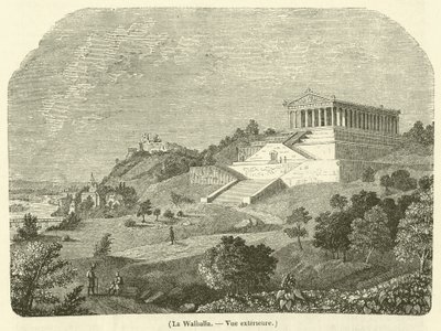Valhalla, Vnější pohled (rytina) od French School
