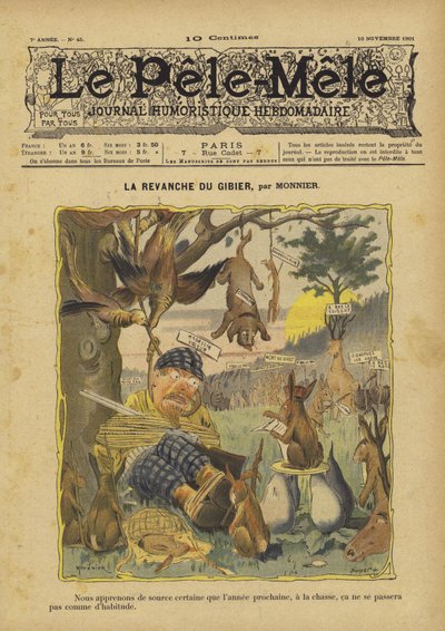 Odveta hry. Ilustrace pro Le Pele-Mele od French School