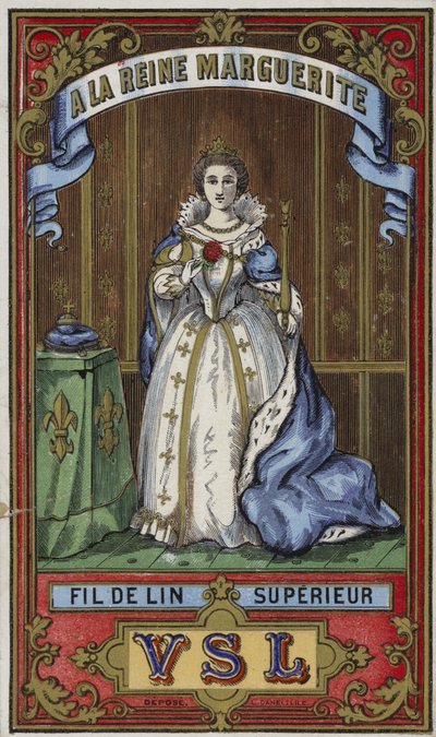 Štítek pro vlákno Queen Marguerite od French School
