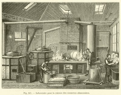 Laboratoř pro vaření konzerv (rytí) od French School