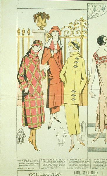 Dámské kabáty, ilustrace z 