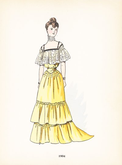 Dámská móda, 1904 od French School