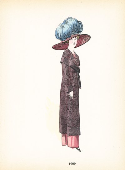 Dámská móda, 1909 od French School