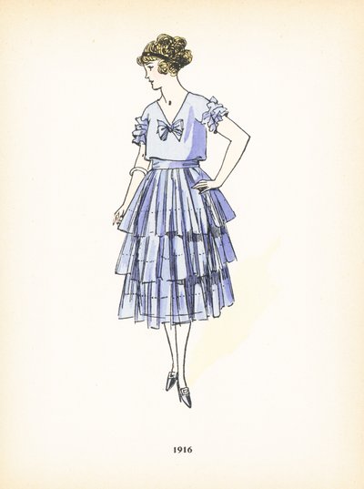 Dámská móda, 1916 od French School