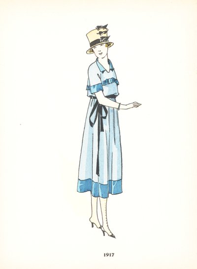 Dámská móda, 1917 od French School