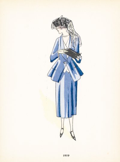 Dámská móda, 1919 od French School