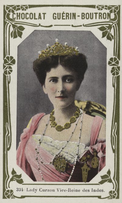 Lady Curzonová, Vice-Reine des Indes (barevná fotografie) od French School