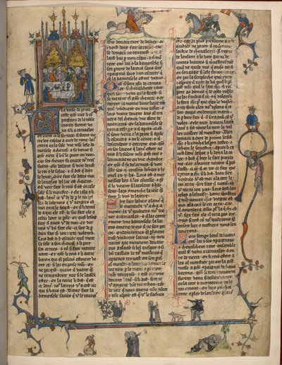 Lancelot-Grail (cyklus prózy Vulgate), přidat MS 10294/1 f.1dr od French School