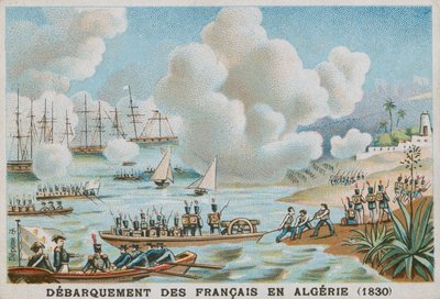Vylodění Francouzů v Alžírsku, 1830 od French School