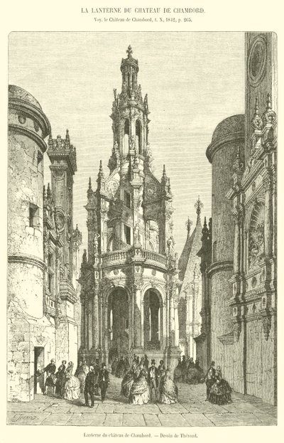 Lucerna Chateau de Chambord (rytina) od French School