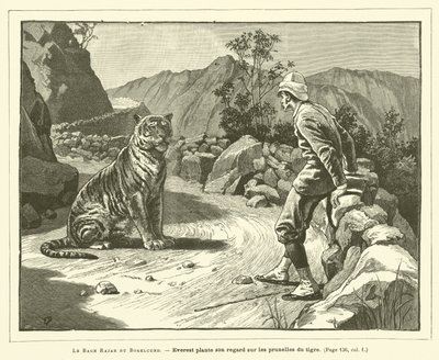 Le Bagh Rajah Du Bogelcund (rytina) od French School
