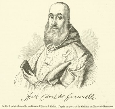 Cardinal de Granvelle (rytina) od French School