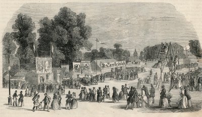 Le Carre Marigny v červnu 1848 v Paříži - rytina v „Tableau-de-Paris“ od Edmonda Texiera 1852 od French School