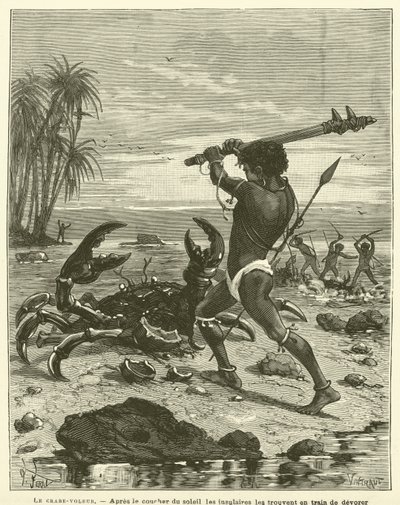 The Robber Crab (rytina) od French School