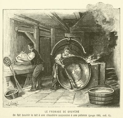 Sýr Gruyere (rytina) od French School