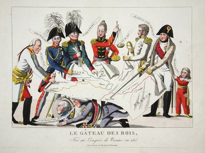 Le Gateau des Rois, pneumatika na Congres de Vienne en 1815, hospoda. od French School