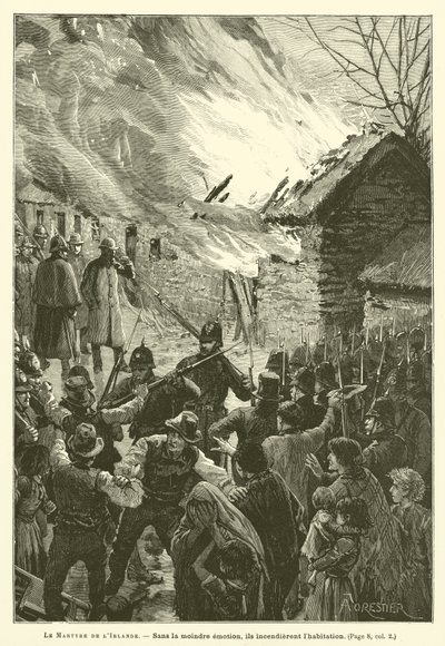 The Martyrdom Of Ireland (rytina) od French School