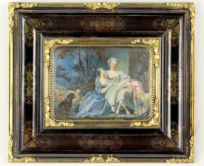 Posel lásky nebo Věrný posel (akvarel na papíře) od French School