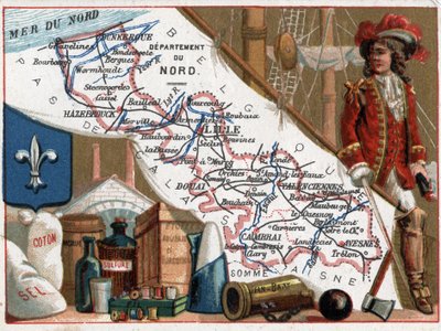 Le Nord (59), Nord Pas De Calais (Nord-Pas de Calais), Francie. Portrét Jean Bart (Jan Bart nebo Jan Baert od French School