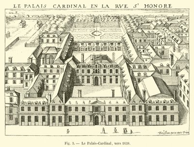 Palais-Cardinal, kolem roku 1638 od French School