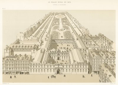 Královský palác v roce 1679, podle La Boissiere od French School