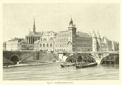 Budova soudu v roce 1859 od French School