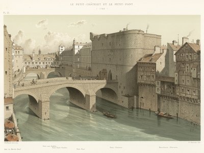 Petit-Chatelet a Petit-Pont, 1780 od French School