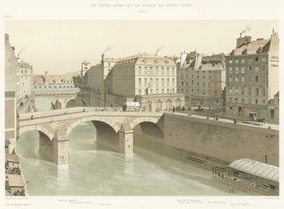 Petit-Pont a Place du Petit-Pont, 1830 od French School