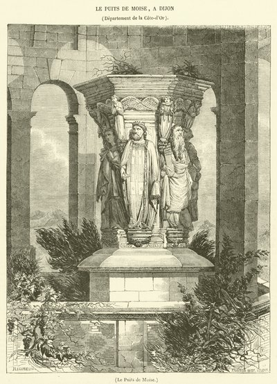 Le Puits de Moise (rytina) od French School