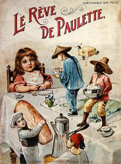 Le Reve de Paulette", cca 1900 (barevná litografie) od French School