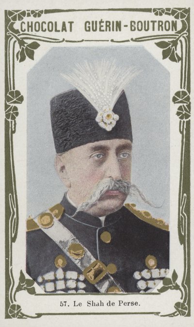Le Shah de Perse (barevná fotografie) od French School