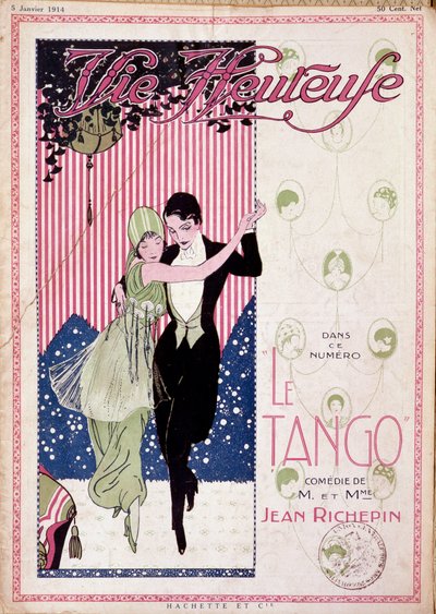 Le Tango, komedie manželů Richepinových - v časopise "Happy Life" z 1. 5. 1914 od French School