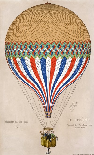 Le Tricolore, nakl. 1874 (barevní členové) od French School