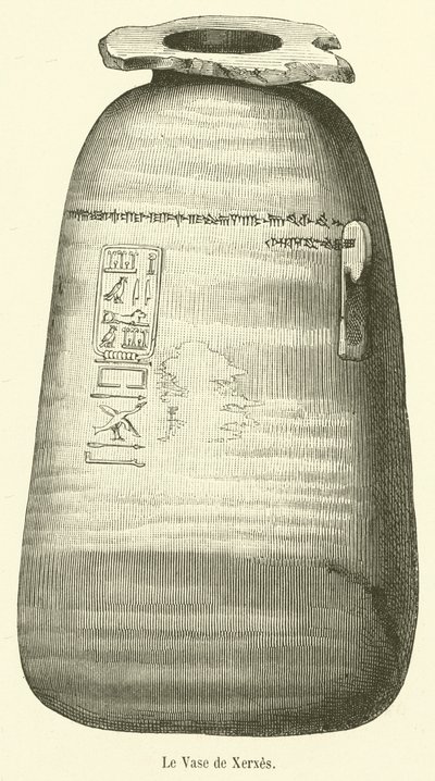 Le Vase de Xerxes (rytina) od French School