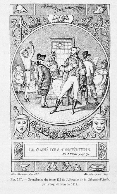 Le cafe des Comediens, frontispis III. dílu "L